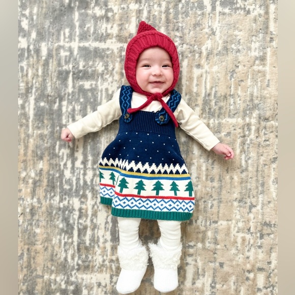 Hanna Andersson Baby Christmas Sweater Dress Hanna Andersson